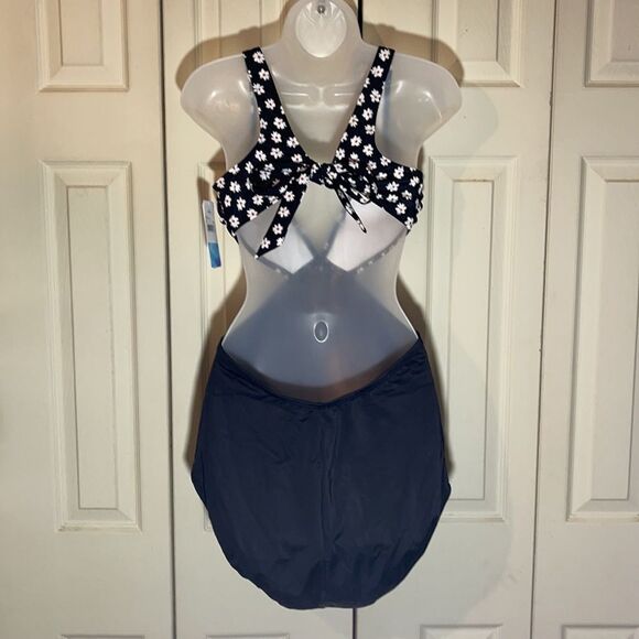 Beach Betty Floral Cut Out Panels Swimsuit L NWT - Picture 10 of 16